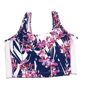 Fabletics floral  Varsha Midi sports bra NWT women's large